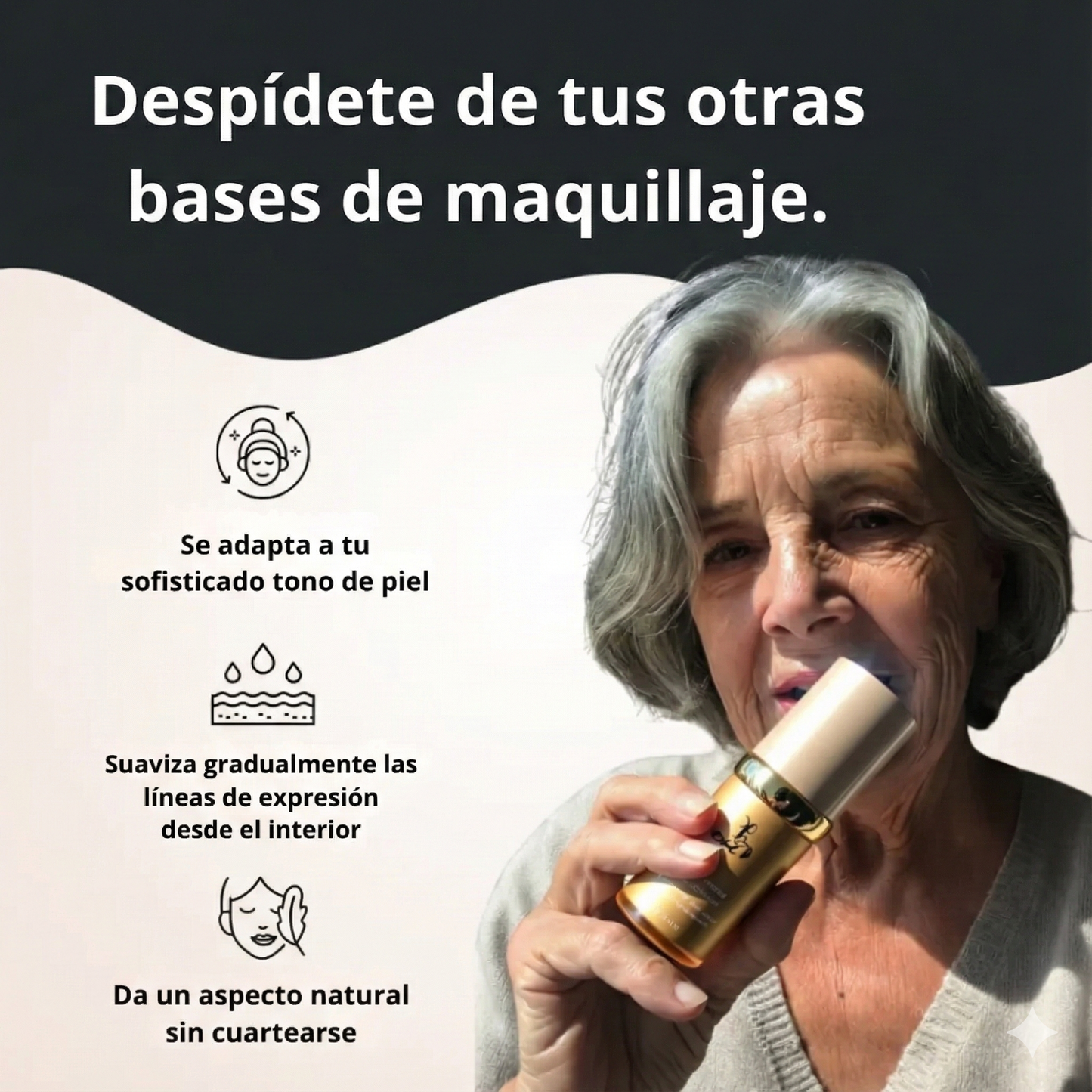 Base de Maquillaje Antiedad con SPF 50